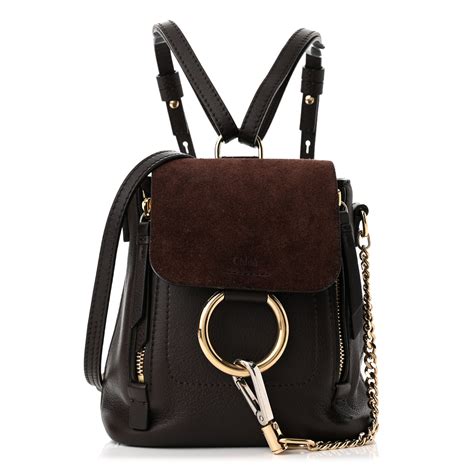 chloe faye backpack tan.